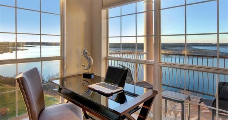 Serene views of Lake Travis at the Men's Condo