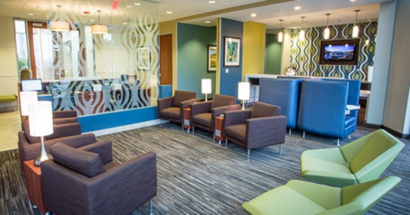 Spacious lounge for clients at the Assurance Intensive Outpatient Program